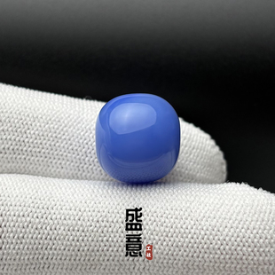 雪巴琉璃珠景泰蓝色老型桶珠腰珠顶珠单珠星月菩提松石配珠