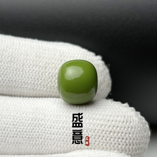 雪巴琉璃珠老型桶珠玉化菜籽黄腰珠顶珠单珠星月菩提绿松石配珠