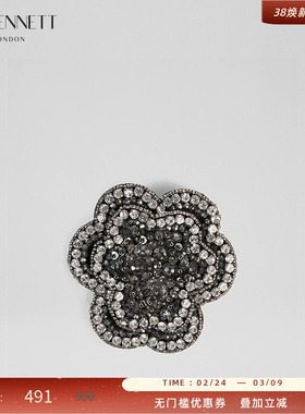 LK BENNETT白色胸针2025年秋季新款女镶钻精致优雅奢华高级配饰品