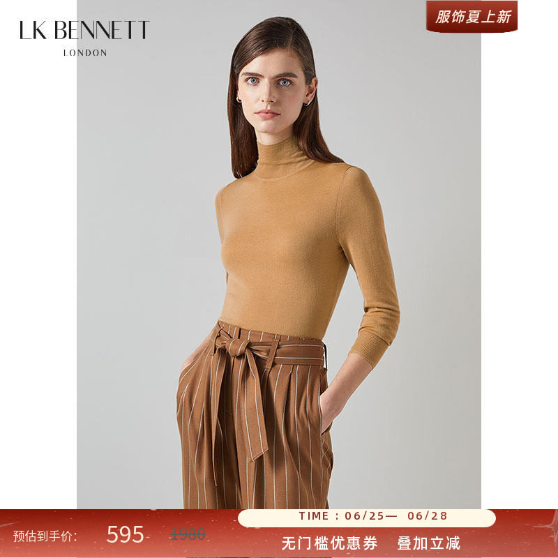 lkbennett绵羊毛套头高领