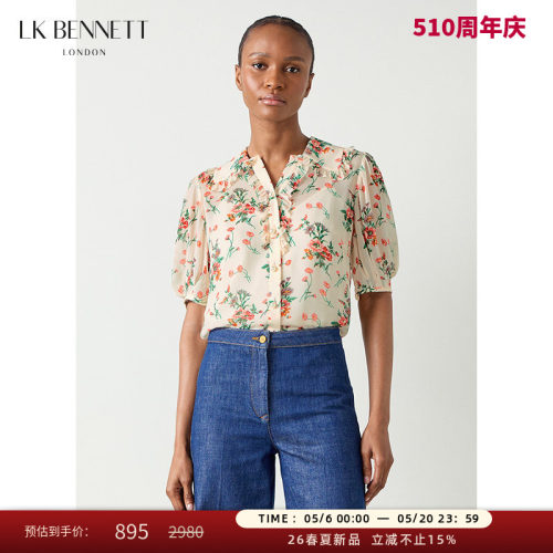lkbennett短袖衬衫粘纤