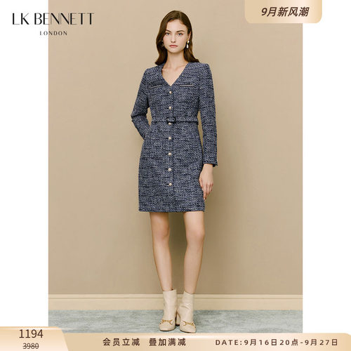 连衣裙小香风lkbennett