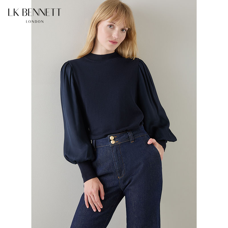 lkbennett棉+绵羊毛套头半高领