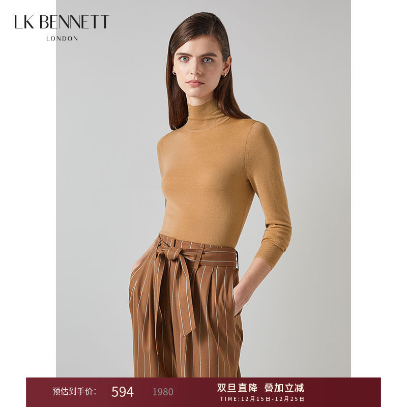 lkbennett绵羊毛套头高领