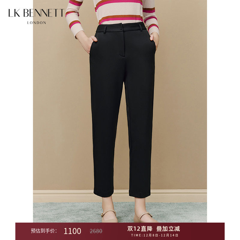 加绒lkbennett轻职业风小脚裤