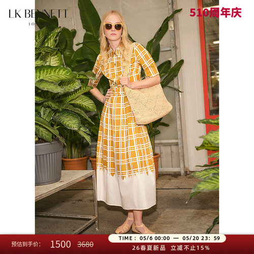lkbennett欧美polo领连衣裙