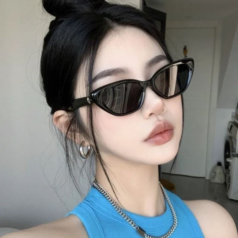 小红书同款gm猫眼墨镜男抖音跨境太阳眼镜女复古司机镜潮流蛤蟆镜