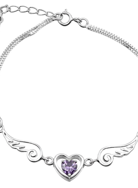 吊坠爱心饰品生日礼物银项链