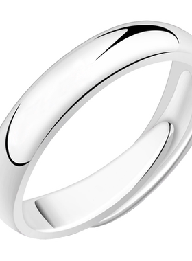 情侣对戒指990足银9v开口可调节