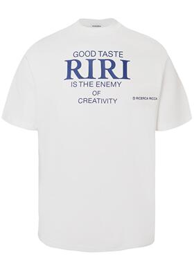 【RiRi】Ricerca Ricca 夏季休闲修身圆领针织短袖T恤男女同款