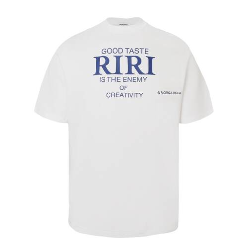 【RiRi】圆领针织短袖T恤情侣款