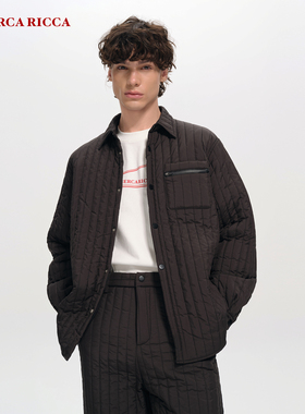 【RiRi】Ricerca Ricca 简约休闲保暖翻领口袋夹克棉服男女同款