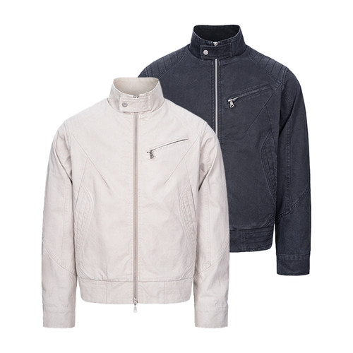 CATSSTAC 幽灵水洗帆布夹克 立领短款设计 挺阔有型 复古质感