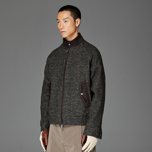 CATSSTAC 圣天使刺绣羊毛哈灵顿 复古雅致 轻奢质感 高级感设计