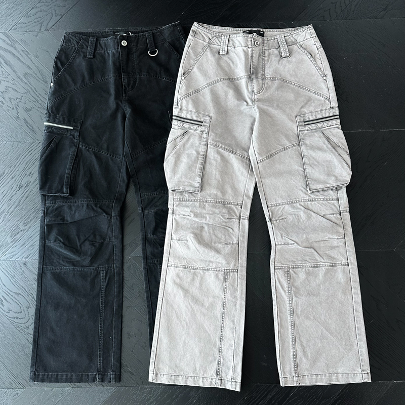 CATSSTAC 双翼重工水洗工装裤 宽松直筒 修饰腿型 层次分明