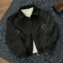 CATSSTAC 皓影羊毛翻领夹克 50%羊毛 轻奢质感 独特气质