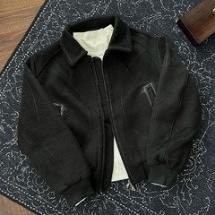 CATSSTAC 皓影羊毛翻领夹克 50%羊毛 轻奢质感 独特气质