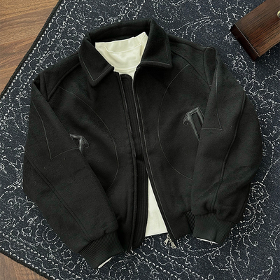 CATSSTAC 皓影羊毛翻领夹克 50%羊毛 轻奢质感 独特气质