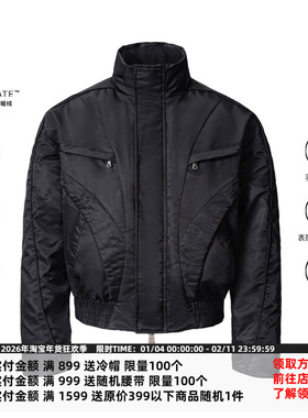 CATSSTAC 3M新雪丽飞片立领棉服cleanfit 冬季锁温保暖 防寒抗冻