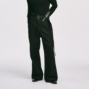 宽松直筒牛仔裤 2024秋冬新款 男 剑道原牛A字阔腿裤 CATSSTAC