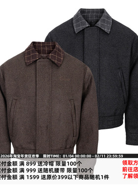 CATSSTAC 秀格羊毛翻领夹克男 cleanfit设计 简约雅致