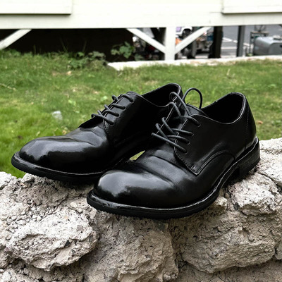 CATSSTAC 黑域水洗马皮固特异皮鞋 沿边缝制 结构牢固 多场景搭配