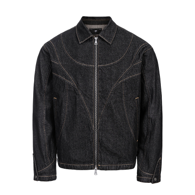 CATSSTAC 鹿角重磅原牛夹克 牛仔外套 线条鹿角设计 挺阔有型