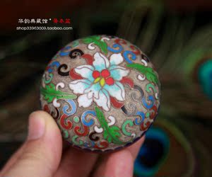 老北京铜胎掐丝珐琅(库存老货)70年代老景泰蓝首饰盒促销