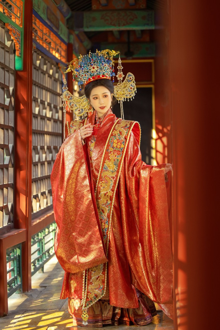 发冠凤冠凤冠橙子和茶新娘