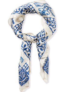 Retro21 R21 蓝色Times Remake联名复古丝巾