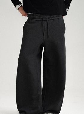 Retro21 R21秋冬新款 休闲毛边卫裤抽绳直通长裤