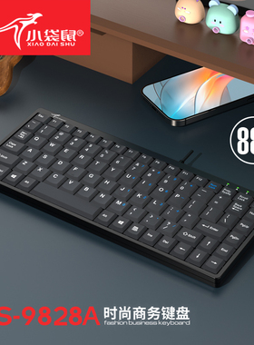 小袋鼠DS-9828A时尚商务键盘2M定制工业USB接口机柜抗干扰键盘