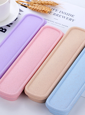 空盒大号餐具收纳盒便携式外带餐具盒子学生筷子盒筷子勺子单人装