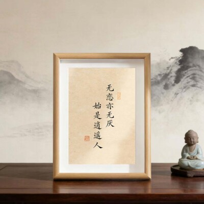 书法摆台相框中式装饰画玄关摆件