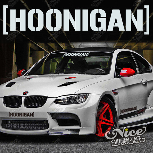 欧美漂移hoonigan车贴后档贴画