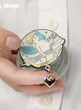 dokdatdap原创丘比特磁吸手机支架金属个性趣味吊坠磁吸支架小众