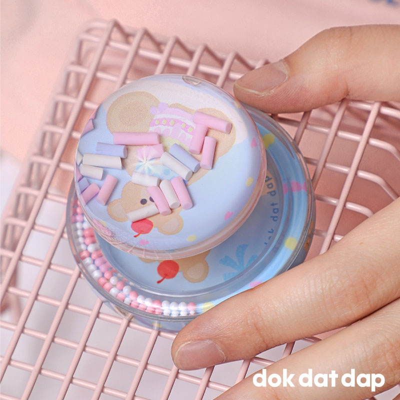 dokdapdat 可爱小熊磁吸手机支架滑动趣味原创设计手机可伸缩支架