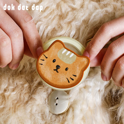dokdatdap原创小猫饼干磁吸手机支架个性可爱磁吸支架小众设计