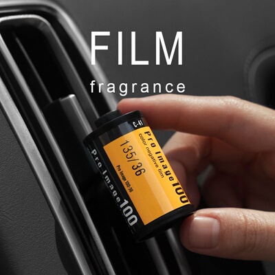 bbdd汽车香薰胶卷复古出风口摆件高级感新款创意车载除味香氛香水