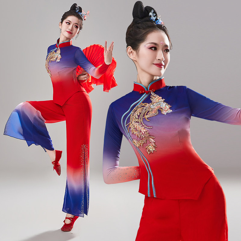 胶州秧歌服演出服女2026新款飘逸中国风剧目九儿艺考古典舞蹈服装