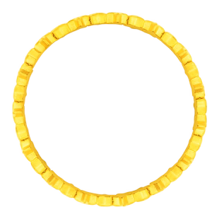 周大福SOINLOVE「宝藏女孩」粉色星梦黄金足金手镯生日礼物