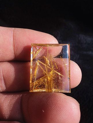 晶山角天然水晶钛晶发晶吊坠 24*20*7mm7.4g