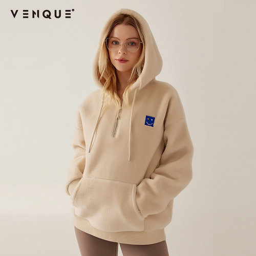 加拿大VENQUE潮牌羊羔绒卫衣