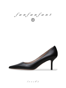 正装 真皮大底 高级职场 6.5CM高跟鞋 黑色OL羊皮 太高级了