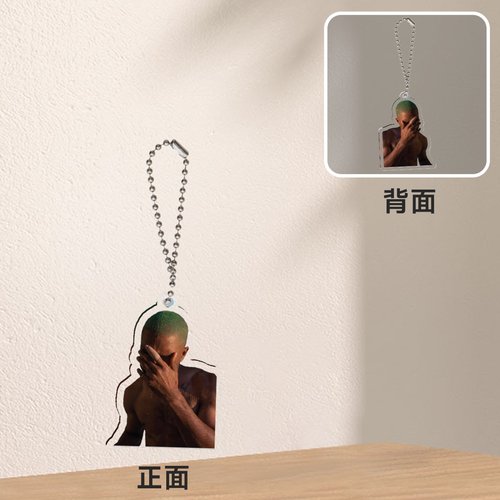 frank ocean blonde 专辑封面 5cm亚克力透明钥匙扣