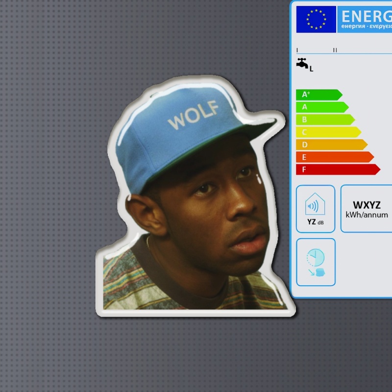 tyler the creator wolf 5cm透明滴胶软磁冰箱贴
