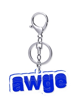 ASAP rocky AWGE 5cm 透明钥匙扣 挂件