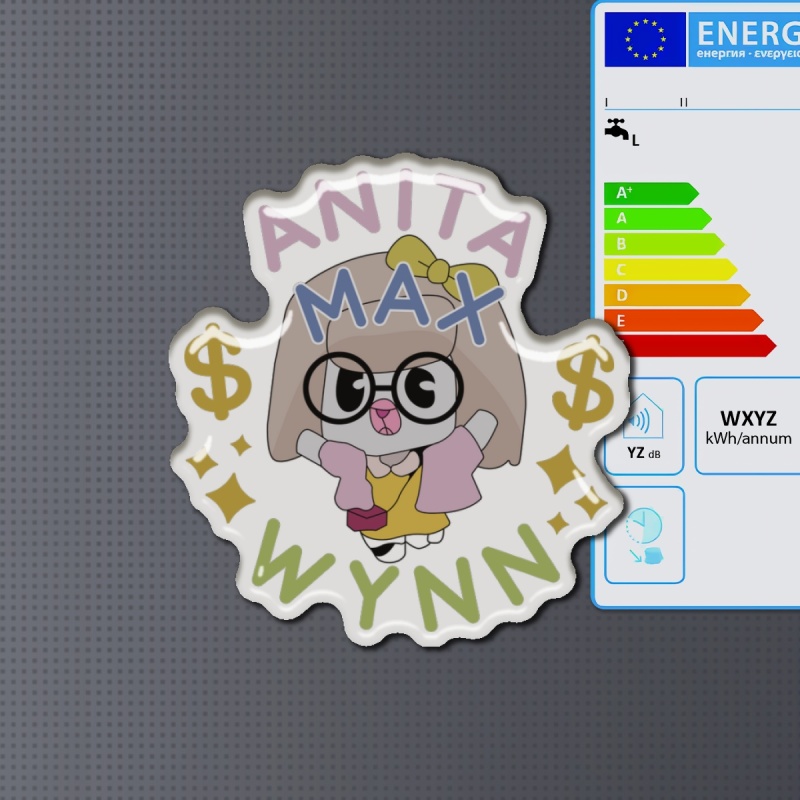 drake Anita Max Wynn 5cm透明滴胶软磁冰箱贴