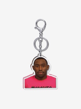 tyler the creator 搞笑入狱照 5cm透明钥匙扣龙虾扣