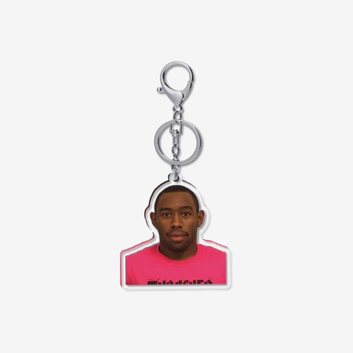 tyler the creator 搞笑入狱照 5cm透明钥匙扣龙虾扣